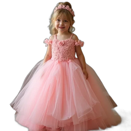 dress, photorealistic, 3d render, girl transparent PNG cut-out