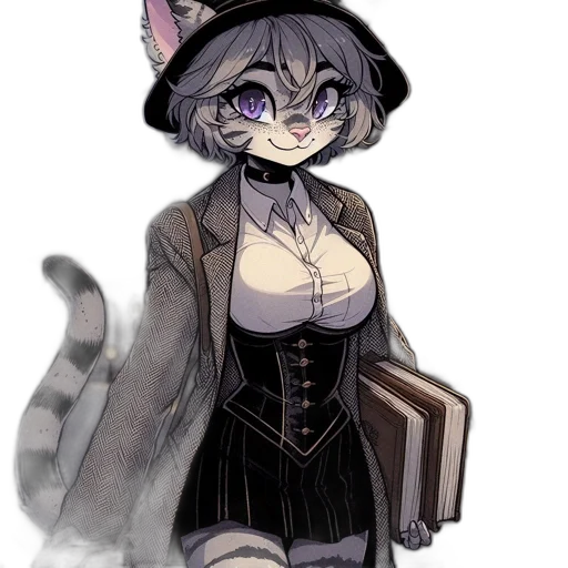 staff, hat, creature, dress transparent PNG cut-out