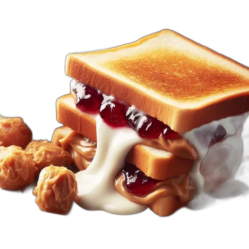 food, crown, photorealistic, 3d render transparent PNG cut-out