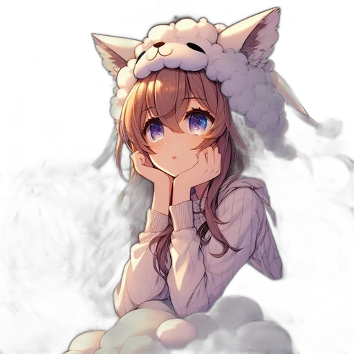 mask, creature, hat, staff transparent PNG cut-out