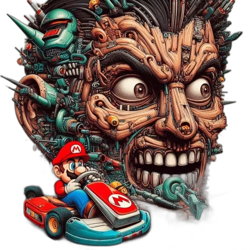 mask, face, creature, car transparent PNG cut-out
