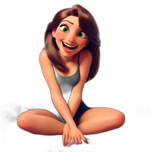 face, dress, jewelry, hair transparent PNG cut-out