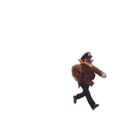 jacket, hat, creature, pixel art transparent PNG cut-out