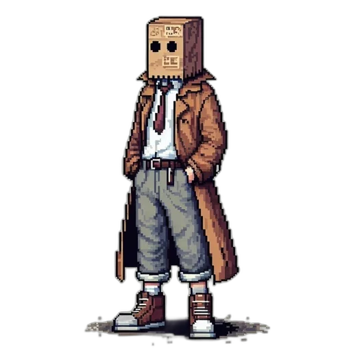 robot, jacket, mask, face transparent PNG cut-out