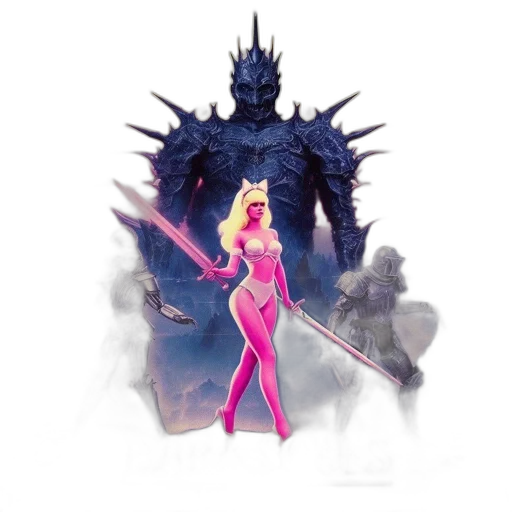 concept art, fantasy art, comic book art, pixel art transparent PNG cut-out