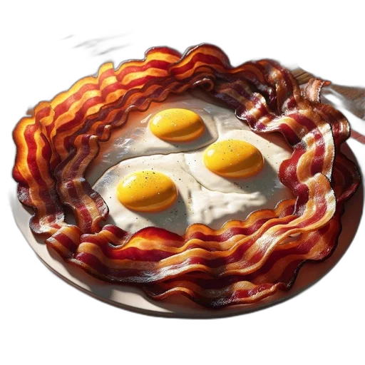 food, crown, photorealistic, 3d render transparent PNG cut-out