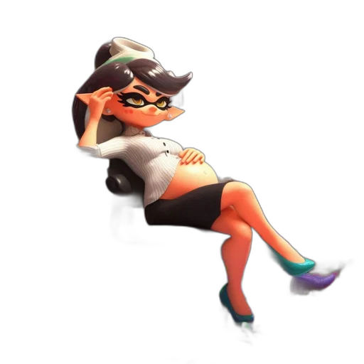 hat, staff, dress, animal transparent PNG cut-out