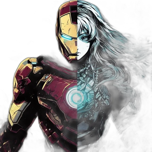 mask, robot, comic book art, concept art transparent PNG cut-out