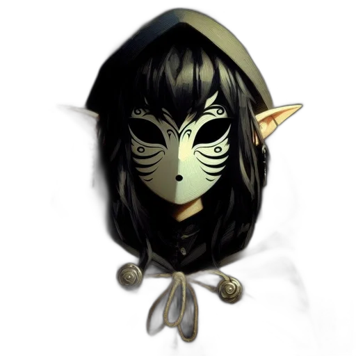 mask, face, staff, jewelry transparent PNG cut-out