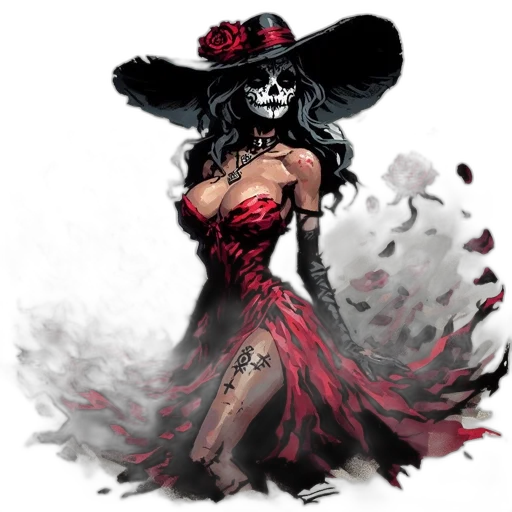 mask, dress, concept art, fantasy art transparent PNG cut-out