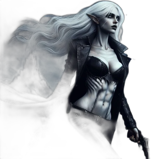concept art, fantasy art, comic book art, photorealistic transparent PNG cut-out