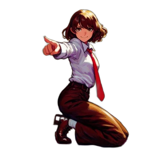 staff, jacket, weapon, comic book art transparent PNG cut-out