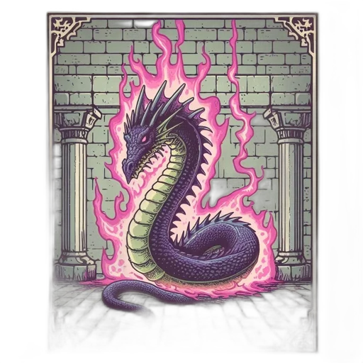dragon, staff, creature, sword transparent PNG cut-out