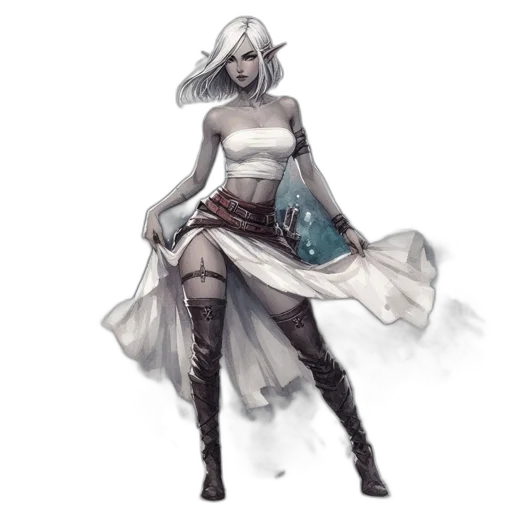 dress, staff, sword, weapon transparent PNG cut-out
