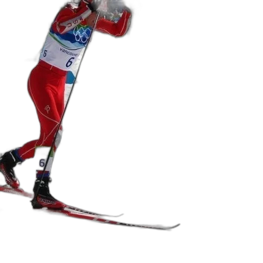 staff, skier, red, pants transparent PNG cut-out