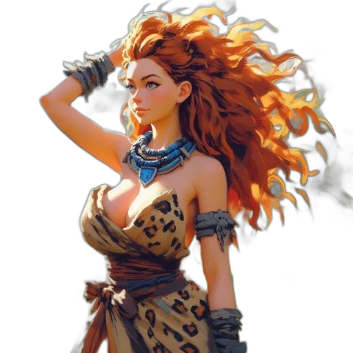 dress, jewelry, fantasy art, concept art transparent PNG cut-out