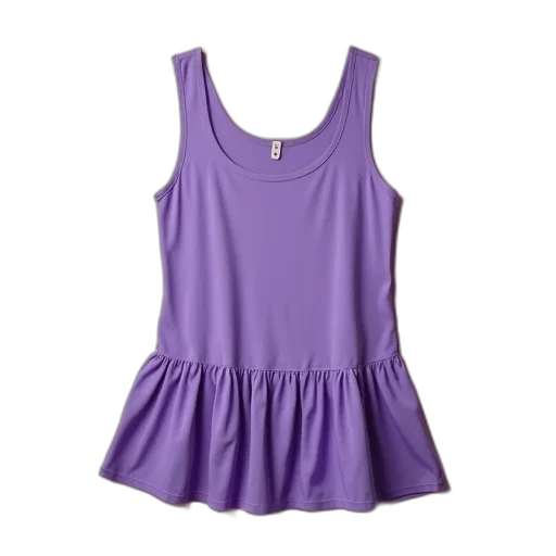 dress, plain, purple, tank transparent PNG cut-out