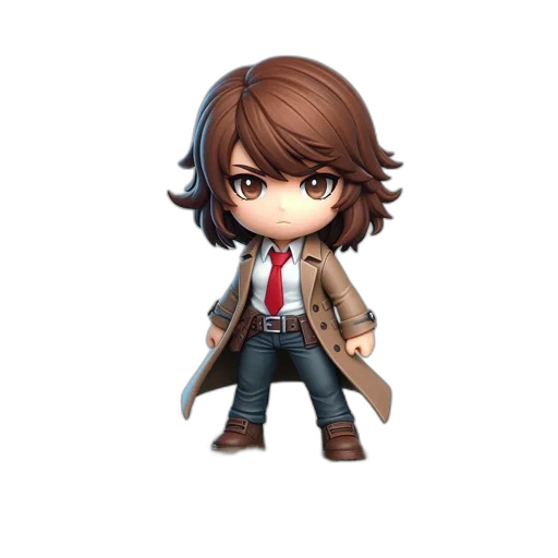 staff, jacket, weapon, pixel art transparent PNG cut-out