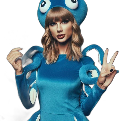 creature, hat, dress, animal transparent PNG cut-out