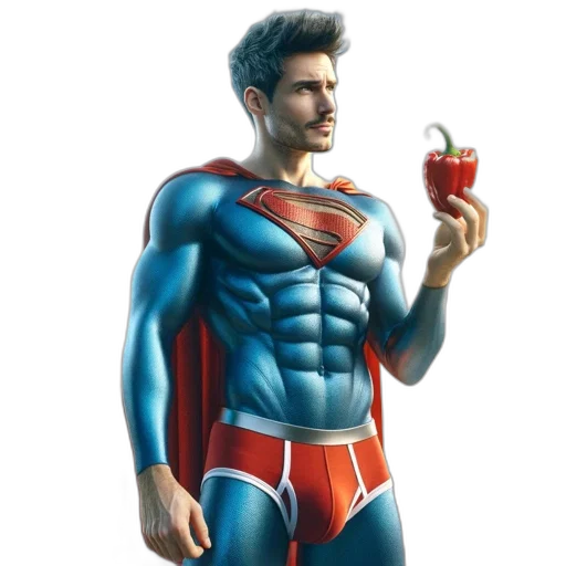 food, concept art, comic book art, 3d render transparent PNG cut-out