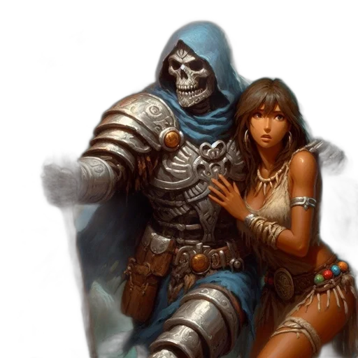 fantasy art, concept art, comic book art, photorealistic transparent PNG cut-out