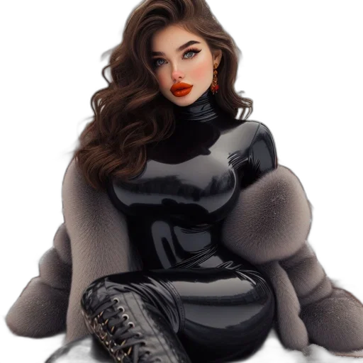 dress, fantasy art, photorealistic, cartoon transparent PNG cut-out