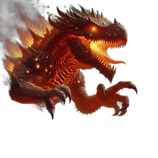 dragon, creature, animal, concept art transparent PNG cut-out