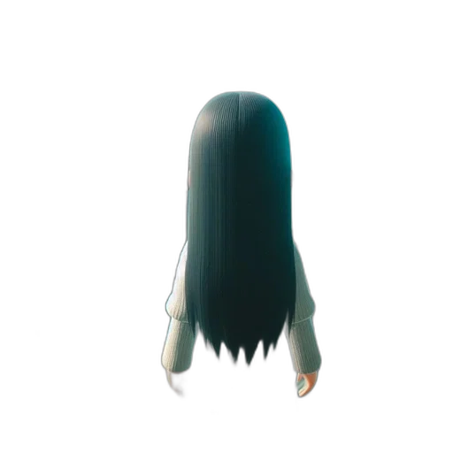 hair, creature, mask, dress transparent PNG cut-out