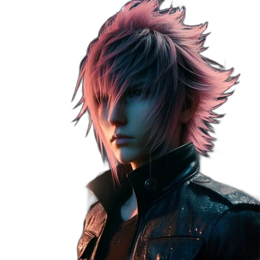 jacket, face, hair, mask transparent PNG cut-out