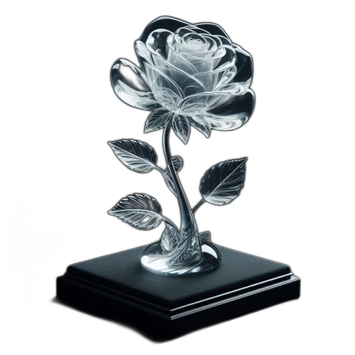 crown, flower, jewelry, 3d render transparent PNG cut-out