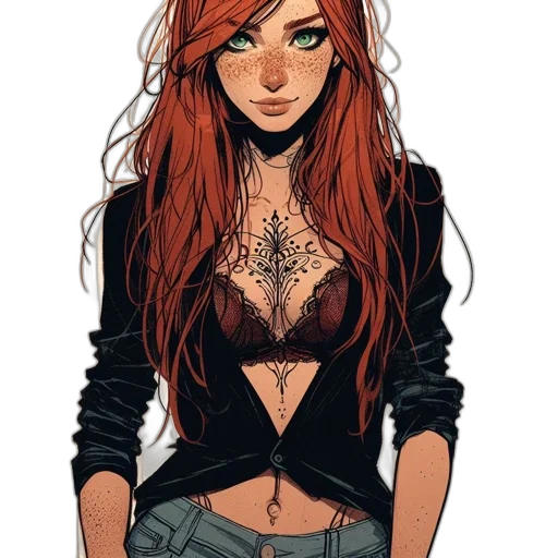 jacket, jewelry, dress, comic book art transparent PNG cut-out