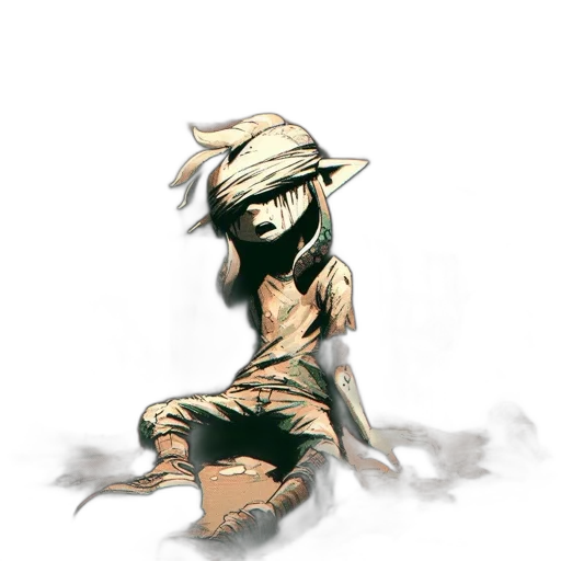 mask, staff, hat, creature transparent PNG cut-out