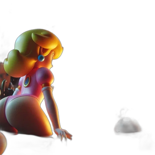 robot, dress, concept art, 3d render transparent PNG cut-out