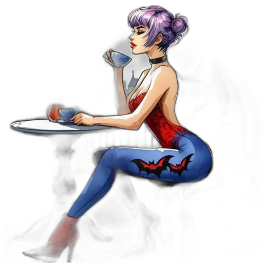 dress, concept art, fantasy art, comic book art transparent PNG cut-out