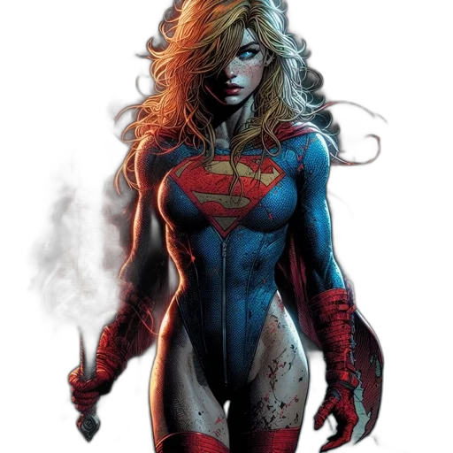 comic book art, concept art, fantasy art, cartoon transparent PNG cut-out