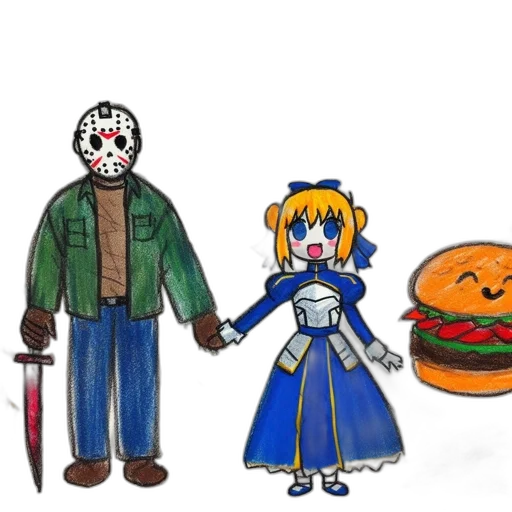 food, mask, concept art, pixel art transparent PNG cut-out