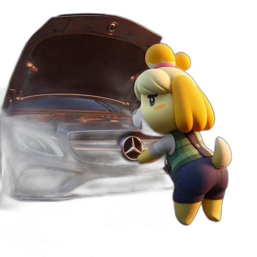 food, 3d render, concept art, isabelle transparent PNG cut-out