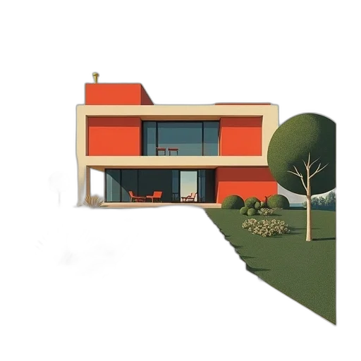 building, 3d render, concept art, photorealistic transparent PNG cut-out
