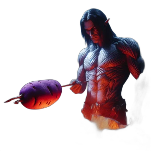 creature, weapon, hair, concept art transparent PNG cut-out