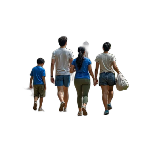 3d render, photorealistic, group, people transparent PNG cut-out