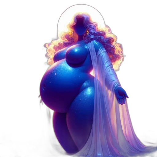 dress, creature, hair, concept art transparent PNG cut-out