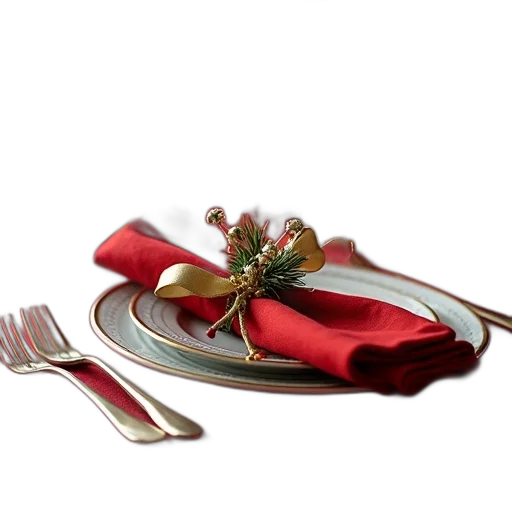 food, jewelry, 3d render, festive transparent PNG cut-out