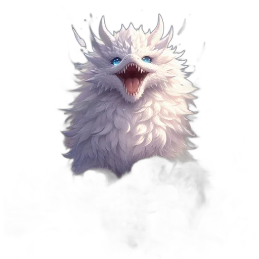 creature, dragon, animal, face transparent PNG cut-out