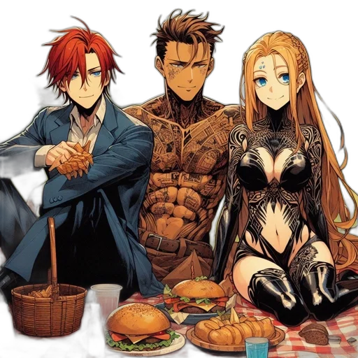 food, anime, pixel art, concept art transparent PNG cut-out