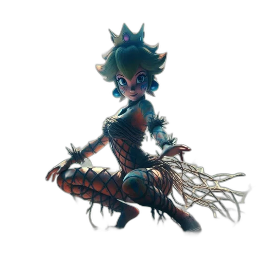 staff, crown, hair, creature transparent PNG cut-out
