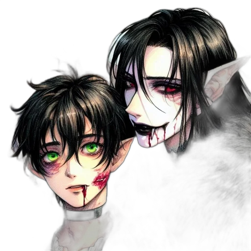 mask, anime, concept art, watercolor transparent PNG cut-out