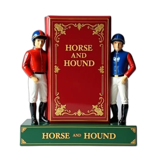pair, figurines, jockeys, standing transparent PNG cut-out