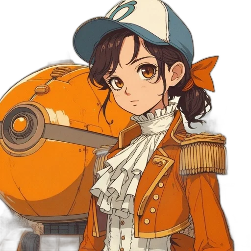 weapon, staff, hat, jacket transparent PNG cut-out