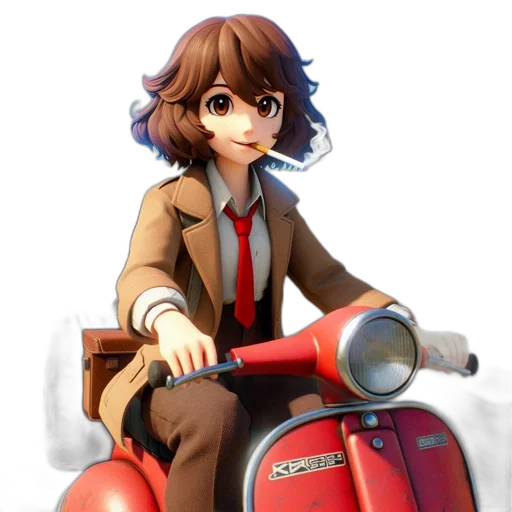 jacket, car, weapon, staff transparent PNG cut-out