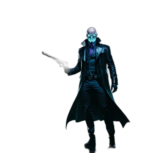 staff, jacket, mask, creature transparent PNG cut-out